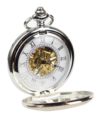 Vintage Mechanical Pocket Watch-Silver